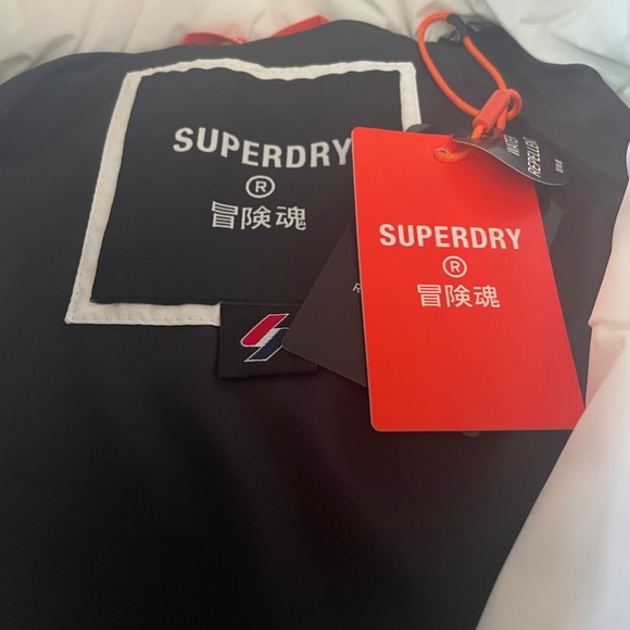 Women's Longline Sports Water Repellent Puffer Jacket from SUPERDRY - Picture 6 of 12